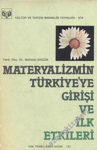Materyalizmin Türkiye'ye Girişi ve İlk Etkileri -        1988