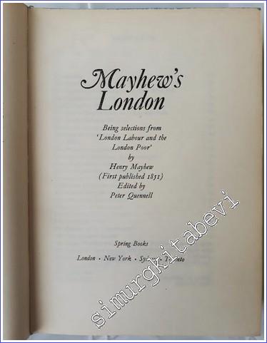 Mayhew's London : Being Selections from London Labour and the London Poor -        1969