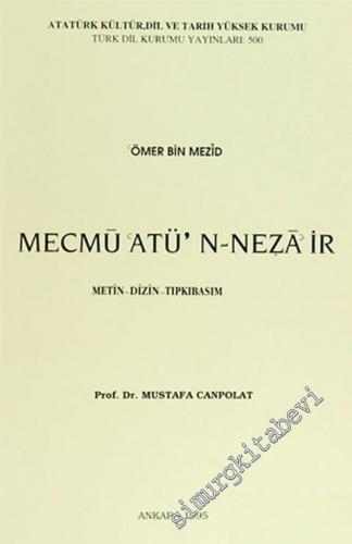 Mecmû'atü'n-Nezâ'ir: Metin - Dizin - Tıpkıbasım -        1995