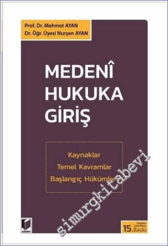 Medeni Hukuka Giriş -        2024