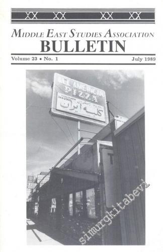 Middle East Studies Association Bulletin - No: 2 Vol. 23 July