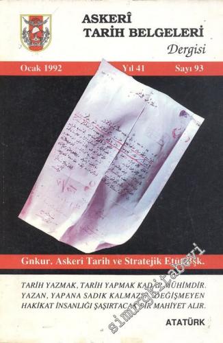 Military History Documents ( Askeri Tarih Belgeleri Dergisi ) - Year: 