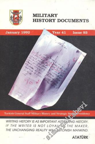 Military History Documents - Year: 41; January 1992; Issue: 93