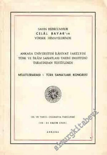 Milletlerarası 1. Türk Sanatları Kongresi