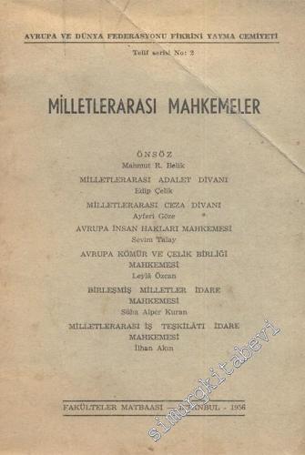Milletlerarası Mahkemeler -