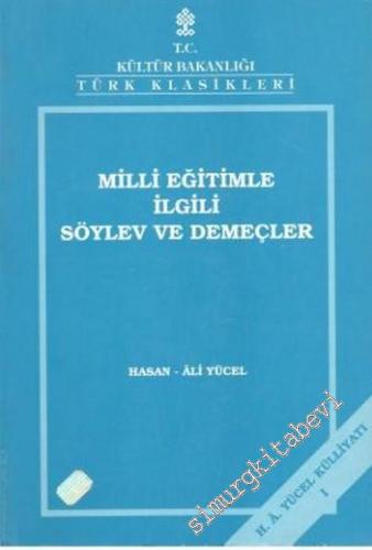 Milli Eğitimle İlgili Söylev ve Demeçler  -        1993