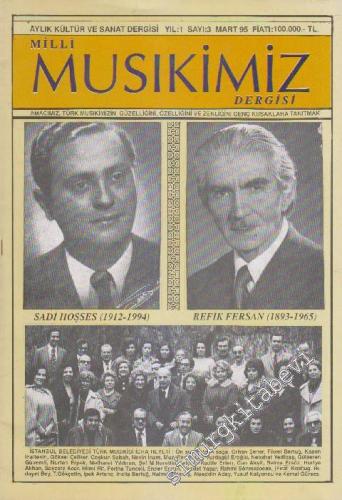 Milli Musikimiz Dergisi - Sayı: 3 1 Mart