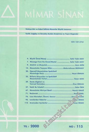 Mimar Sinan Dergisi - 115