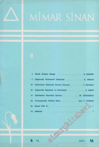 Mimar Sinan Dergisi - 16