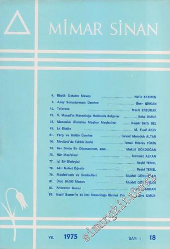 Mimar Sinan Dergisi - 18