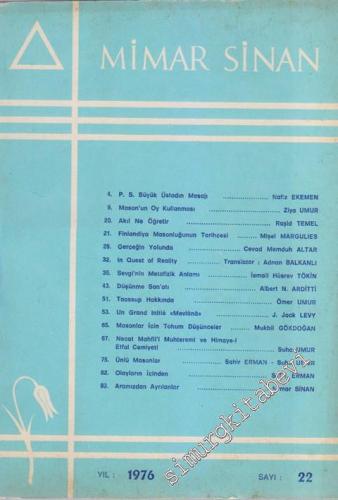Mimar Sinan Dergisi - 22       1977