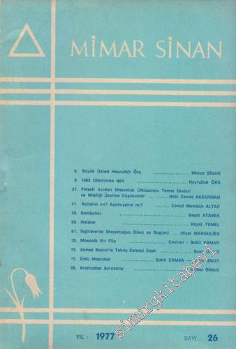 Mimar Sinan Dergisi - 26