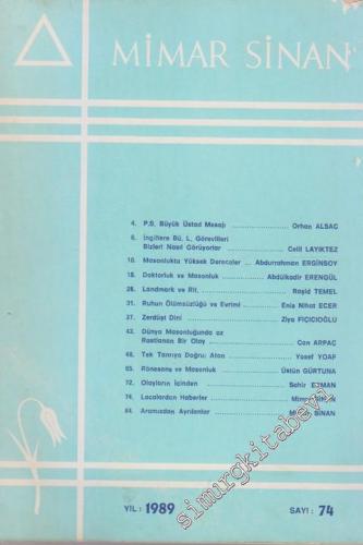 Mimar Sinan Dergisi - 74