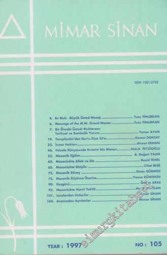 Mimar Sinan Dergisi - Sayı: 105