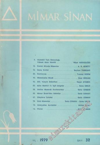 Mimar Sinan Dergisi - Sayı: 32       1979