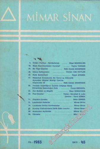 Mimar Sinan Dergisi - Sayı: 48       1993