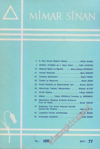 Mimar Sinan Dergisi - Sayı: 77       1990