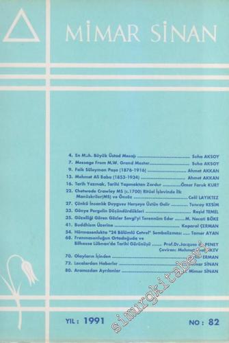 Mimar Sinan Dergisi - Sayı: 82