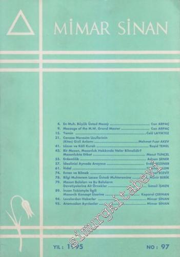 Mimar Sinan Dergisi - Sayı: 97