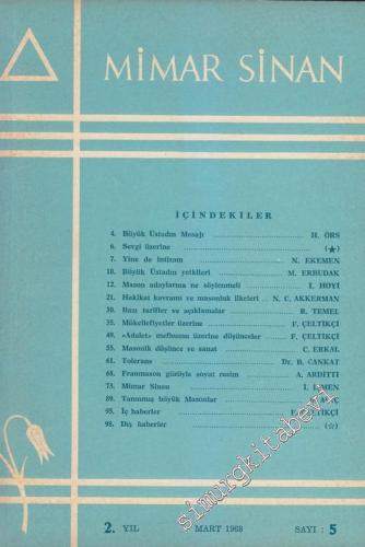Mimar Sinan Dergisi  - Sayı: 5    2  Mart