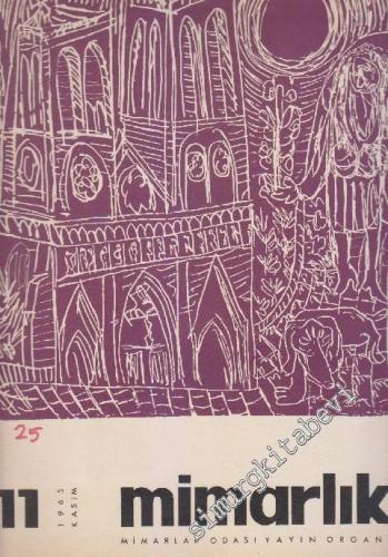 Mimarlık Dergisi  - Sayı: 25    3  Kasım