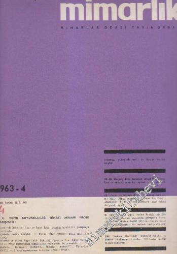 Mimarlık Dergisi  - Sayı: 4    1  Ağustos