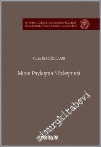 Miras Paylaşma Sözleşmesi  -        2024