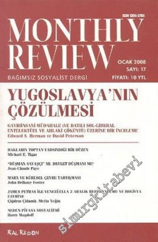 Monthly Review Bağımsız Sosyalist Dergi - Sayı: 17      Ocak