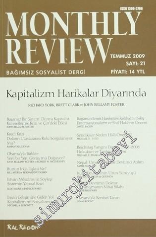 Monthly Review Bağımsız Sosyalist Dergi - Sayı: 21 Temmuz