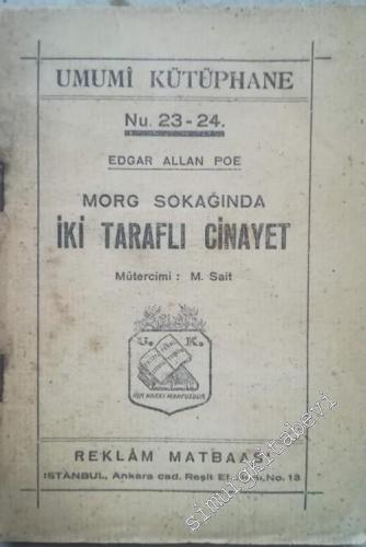 Morg Sokağında İki Taraflı Cinayet