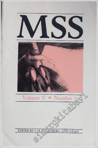 MSS - Sayı: 3  Volume: 5     1987