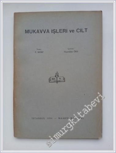 Mukavva İşleri ve Cilt -        1954