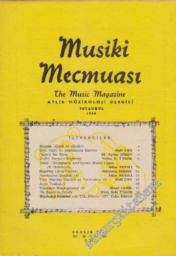 Musiki Mecmuası Aylık Müzikoloji Dergisi - Sayı: 265 Yıl: 23 Aralık
