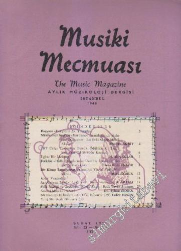 Musiki Mecmuası Aylık Müzikoloji Dergisi - Sayı: 267 Yıl: 23 Şubat