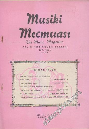 Musiki Mecmuası Aylık Müzikoloji Dergisi - Sayı: 344 31 Haziran