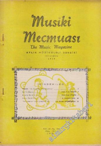 Musiki Mecmuası Aylık Müzikoloji Dergisi - Sayı: 360 32 Ekim