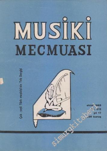Musiki Mecmuası - Sayı: 212    17  Ekim