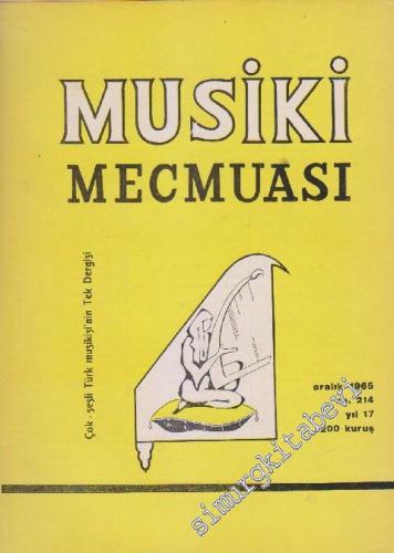 Musiki Mecmuası - Sayı: 214    Yıl: 17  Aralık