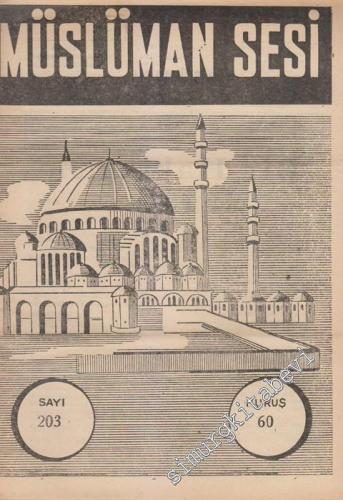 Müslüman Sesi - Sayı: 203, 2 Mayıs 1961