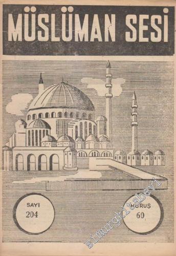 Müslüman Sesi - Sayı: 204, 22 Mayıs 1961