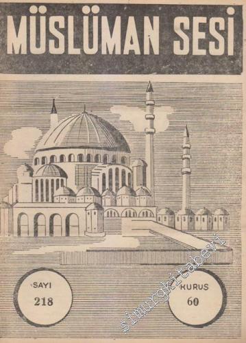 Müslüman Sesi - Sayı: 218, 2 Mart 1962