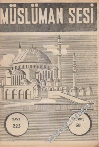 Müslüman Sesi - Sayı: 223, 16 Haziran 1962