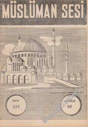 Müslüman Sesi - Sayı: 227, 7 Eylül 1962