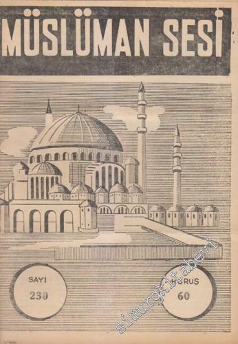 Müslüman Sesi - Sayı: 230, 7 Kasım 1962
