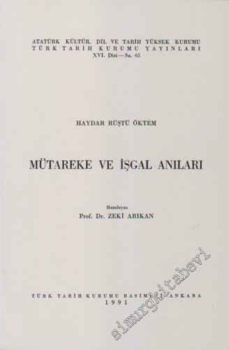 Mütareke ve İşgal Anıları -        1991