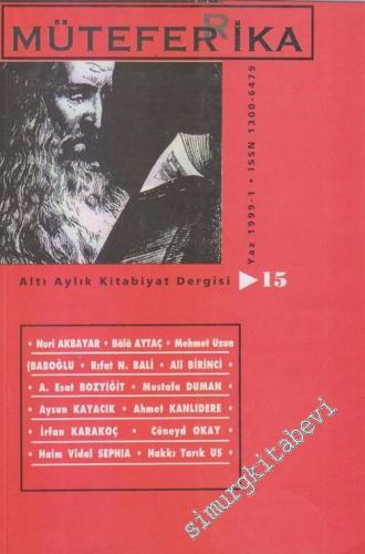 Müteferrika Kitabiyat Dergisi - Sayı: 15      Yaz 1998