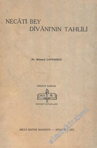 Necati Bey Divanı'nın Tahlili