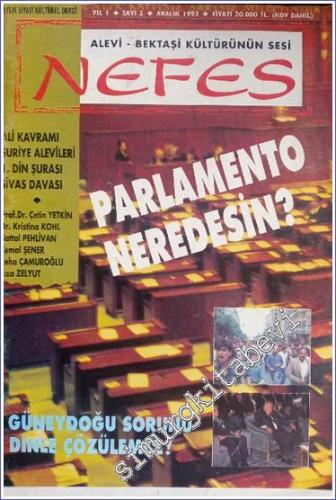 Nefes Aylık Siyasi Kültürel Dergi - Yıl: 1, Sayı: 2, Aralık 1993