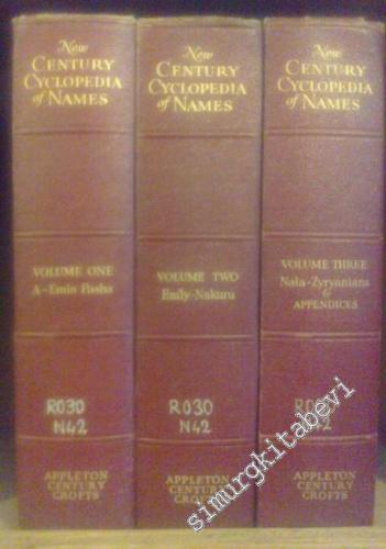 New Century Cyclopedia of Names - 3 volumes