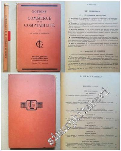 Notions de Commerce et de Comptabilité par une Réunion de Professeurs  [Hardcover] -        1945